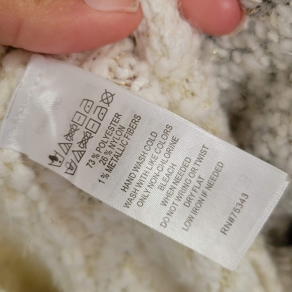 For Thee lurex ombre open front cardigan size large - Picture 8 of 8